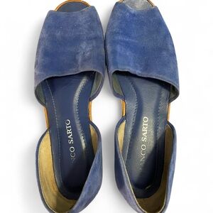Franco Sarto Women's Blue Suede Shoes, size 7